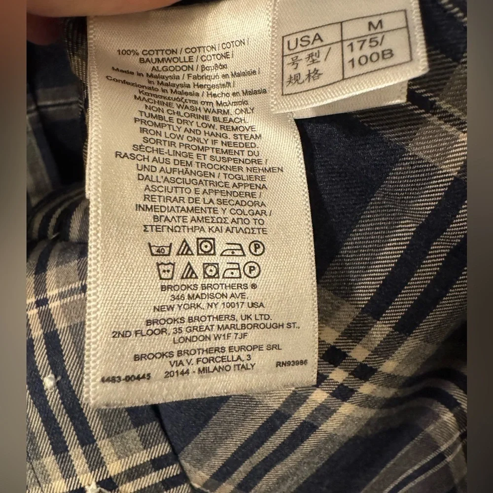 Brooks Brothers Men’s Madison Plaid Button Down Shirt